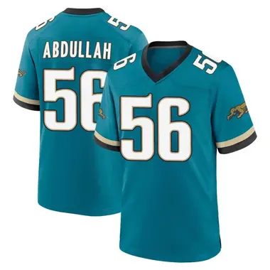 Men's Nike Jacksonville Jaguars Yasir Abdullah Prowler Throwback Jersey - Teal Game