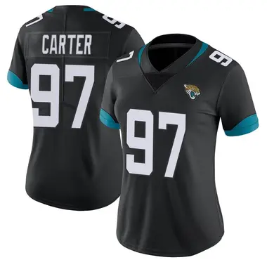 Women's Nike Jacksonville Jaguars Andre Carter Vapor Untouchable Jersey - Black Limited