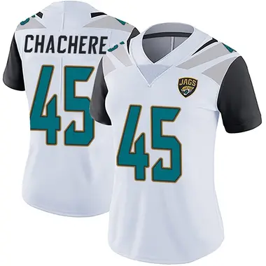 Women's Nike Jacksonville Jaguars Andre Chachere Vapor Untouchable Jersey - White Limited