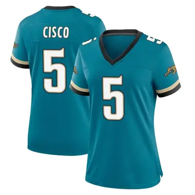 Women's Nike Jacksonville Jaguars Andre Cisco Prowler Throwback Jersey - Teal Game