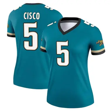 Women's Nike Jacksonville Jaguars Andre Cisco Prowler Throwback Jersey - Teal Legend