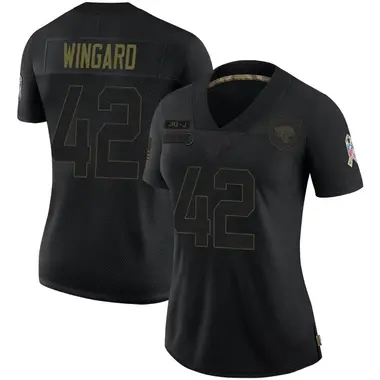 Women's Nike Jacksonville Jaguars Andrew Wingard 2020 Salute To Service Jersey - Black Limited