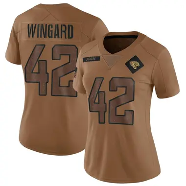 Women's Nike Jacksonville Jaguars Andrew Wingard 2023 Salute To Service Jersey - Brown Limited