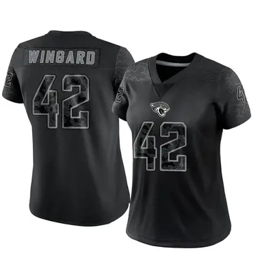 Women's Nike Jacksonville Jaguars Andrew Wingard Reflective Jersey - Black Limited