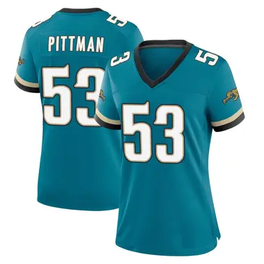 Women's Nike Jacksonville Jaguars Anthony Pittman Prowler Throwback Jersey - Teal Game