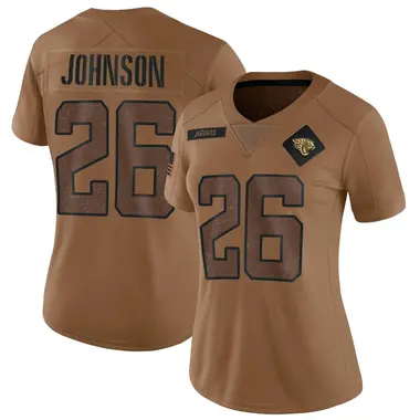 Women's Nike Jacksonville Jaguars Antonio Johnson 2023 Salute To Service Jersey - Brown Limited