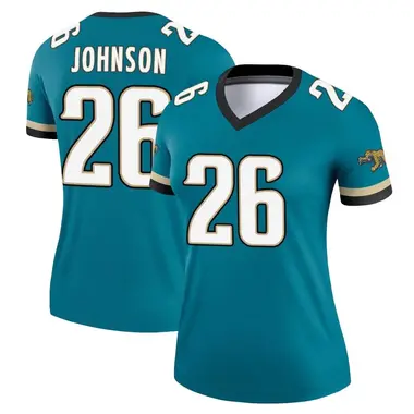 Women's Nike Jacksonville Jaguars Antonio Johnson Prowler Throwback Jersey - Teal Legend