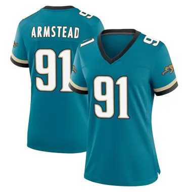 Women's Nike Jacksonville Jaguars Arik Armstead Prowler Throwback Jersey - Teal Game