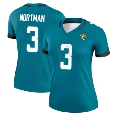 Women's Nike Jacksonville Jaguars Brad Nortman Jersey - Teal Legend