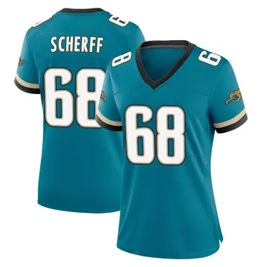 Women's Nike Jacksonville Jaguars Brandon Scherff Prowler Throwback Jersey - Teal Game