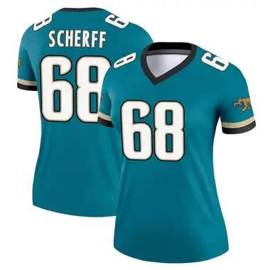 Women's Nike Jacksonville Jaguars Brandon Scherff Prowler Throwback Jersey - Teal Legend