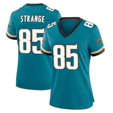 Women's Nike Jacksonville Jaguars Brenton Strange Prowler Throwback Jersey - Teal Game