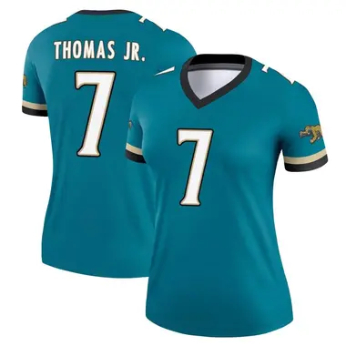 Women's Nike Jacksonville Jaguars Brian Thomas Jr. Prowler Throwback Jersey - Teal Legend