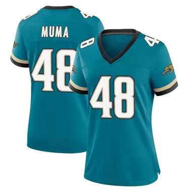 Women's Nike Jacksonville Jaguars Chad Muma Prowler Throwback Jersey - Teal Game