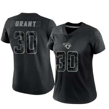 Women's Nike Jacksonville Jaguars Corey Grant Reflective Jersey - Black Limited