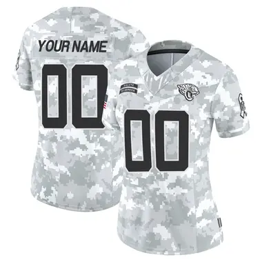 Women's Nike Jacksonville Jaguars Custom 2024 Salute to Service Jersey - Arctic Camo Limited