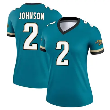 Women's Nike Jacksonville Jaguars D'Ernest Johnson Prowler Throwback Jersey - Teal Legend