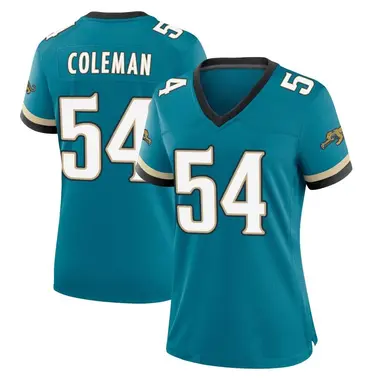 Women's Nike Jacksonville Jaguars DJ Coleman Prowler Throwback Jersey - Teal Game