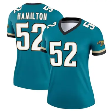 Women's Nike Jacksonville Jaguars Davon Hamilton DaVon Hamilton Prowler Throwback Jersey - Teal Legend