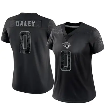 Women's Nike Jacksonville Jaguars Dennis Daley Reflective Jersey - Black Limited