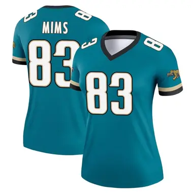 Women's Nike Jacksonville Jaguars Denzel Mims Prowler Throwback Jersey - Teal Legend