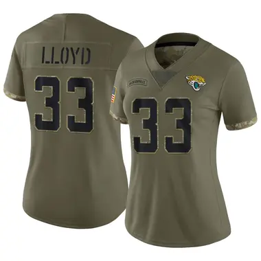 Women's Nike Jacksonville Jaguars Devin Lloyd 2022 Salute To Service Jersey - Olive Limited