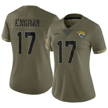 Women's Nike Jacksonville Jaguars Evan Engram 2022 Salute To Service Jersey - Olive Limited