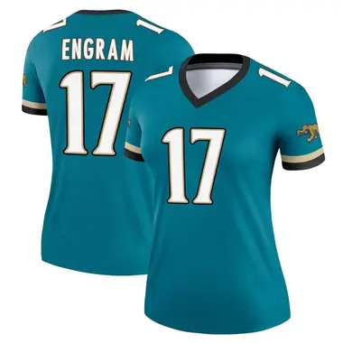 Women's Nike Jacksonville Jaguars Evan Engram Prowler Throwback Jersey - Teal Legend