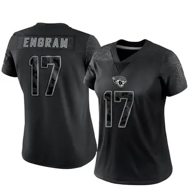 Women's Nike Jacksonville Jaguars Evan Engram Reflective Jersey - Black Limited