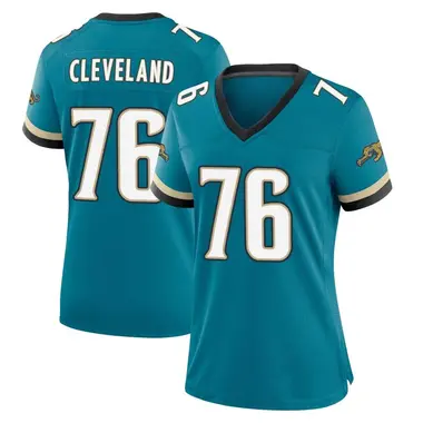 Women's Nike Jacksonville Jaguars Ezra Cleveland Prowler Throwback Jersey - Teal Game