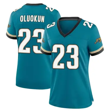 Women's Nike Jacksonville Jaguars Foyesade Oluokun Prowler Throwback Jersey - Teal Game