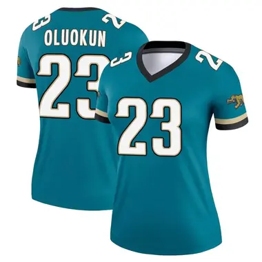 Women's Nike Jacksonville Jaguars Foyesade Oluokun Prowler Throwback Jersey - Teal Legend