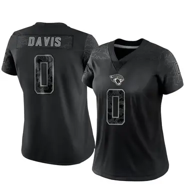 Women's Nike Jacksonville Jaguars Gabe Davis Reflective Jersey - Black Limited