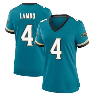 Women's Nike Jacksonville Jaguars Josh Lambo Prowler Throwback Jersey - Teal Game