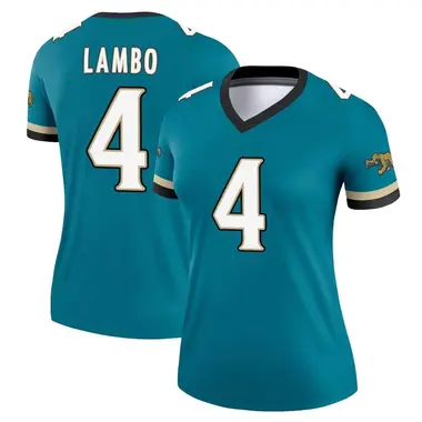 Women's Nike Jacksonville Jaguars Josh Lambo Prowler Throwback Jersey - Teal Legend