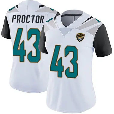 Women's Nike Jacksonville Jaguars Josh Proctor Vapor Untouchable Jersey - White Limited