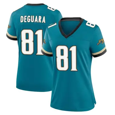 Women's Nike Jacksonville Jaguars Josiah Deguara Prowler Throwback Jersey - Teal Game