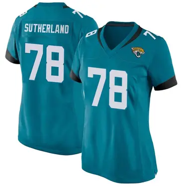 Women's Nike Jacksonville Jaguars Keaton Sutherland Jersey - Teal Game