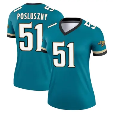 Women's Nike Jacksonville Jaguars Paul Posluszny Prowler Throwback Jersey - Teal Legend