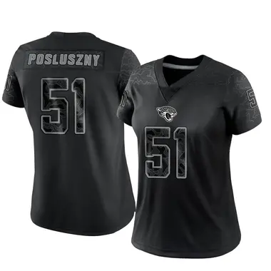 Women's Nike Jacksonville Jaguars Paul Posluszny Reflective Jersey - Black Limited