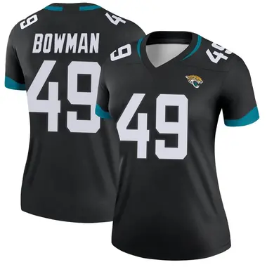 Women's Nike Jacksonville Jaguars Shawn Bowman Jersey - Black Legend