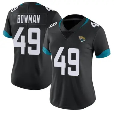 Women's Nike Jacksonville Jaguars Shawn Bowman Vapor Untouchable Jersey - Black Limited