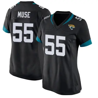 Women's Nike Jacksonville Jaguars Tanner Muse Jersey - Black Game