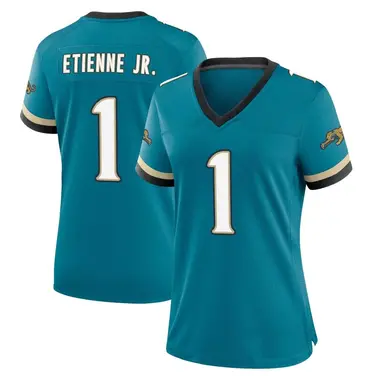 Women's Nike Jacksonville Jaguars Travis Etienne Jr. Prowler Throwback Jersey - Teal Game