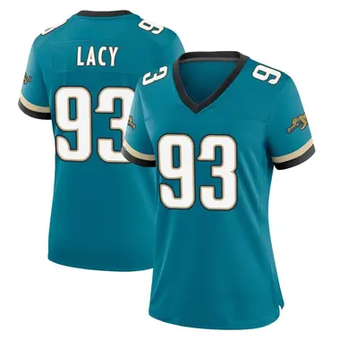 Women's Nike Jacksonville Jaguars Tyler Lacy Prowler Throwback Jersey - Teal Game