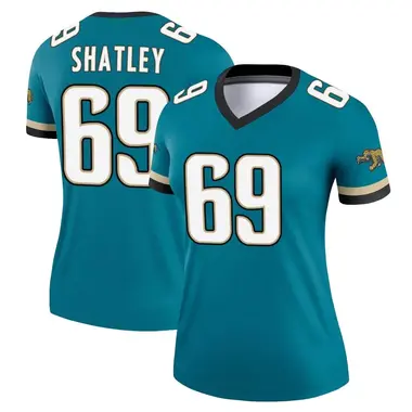 Women's Nike Jacksonville Jaguars Tyler Shatley Prowler Throwback Jersey - Teal Legend