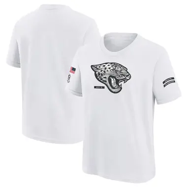 Youth Nike Jacksonville Jaguars 2024 Salute To Service T-Shirt - White