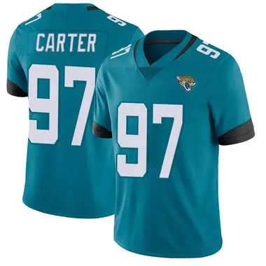 Youth Nike Jacksonville Jaguars Andre Carter Vapor Untouchable Jersey - Teal Limited