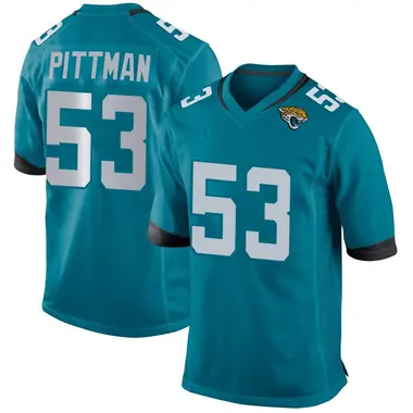 Youth Nike Jacksonville Jaguars Anthony Pittman Jersey - Teal Game