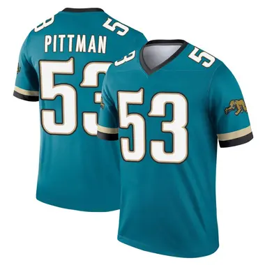 Youth Nike Jacksonville Jaguars Anthony Pittman Prowler Throwback Jersey - Teal Legend